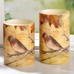 Discount Tempsl 2 bougies LED automne