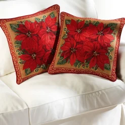 Online Tempsl 2 housses poinsettia