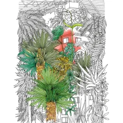 New Tempsl 20 illustrations à colorier - Villes sauvages