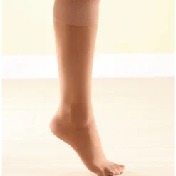 Discount Tempsl 3 paires mi-bas contention légère Noir/ naturel