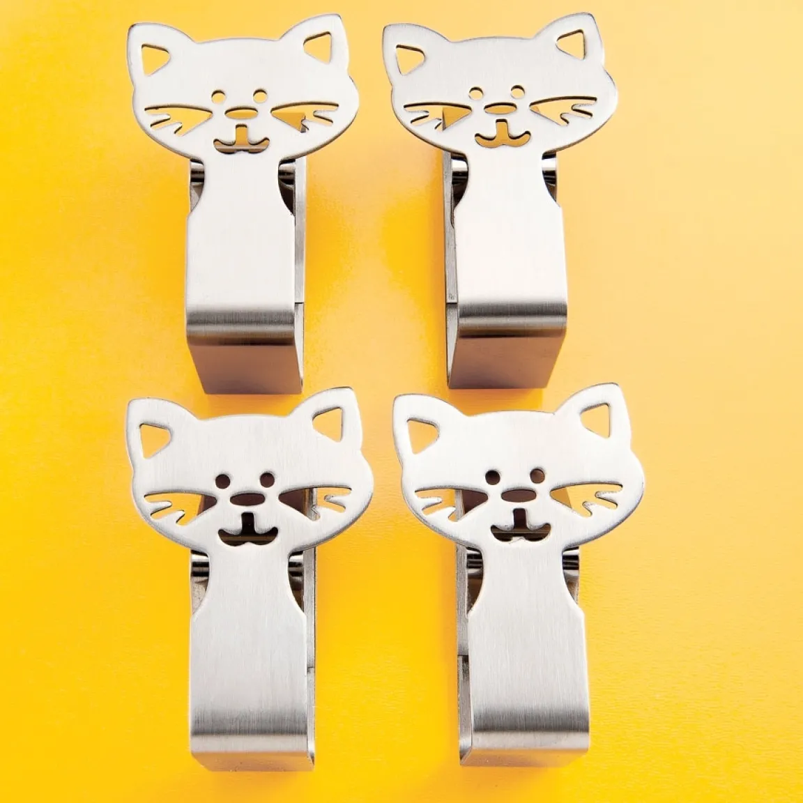 Tempsl 4 pinces nappe têtes de chats