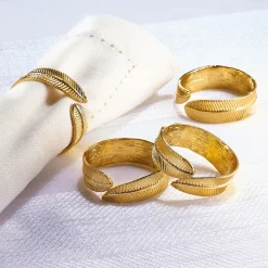 Discount Tempsl 4 ronds de serviette plume