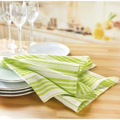 Outlet Tempsl 10 torchons cottage vert ou prune