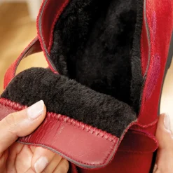 Clearance Tempsl Bottines "Camille" Rouge ou Noir