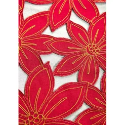 Online Tempsl Chemin de table poinsettias découpe