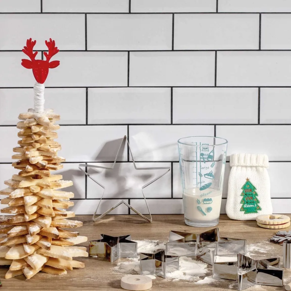 Sale Tempsl Coffret dessert sapin de Noël étoilé