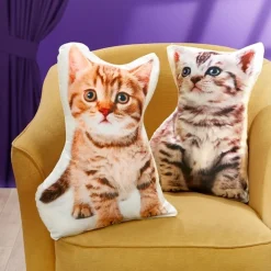 Outlet Tempsl Coussin forme chaton Roux