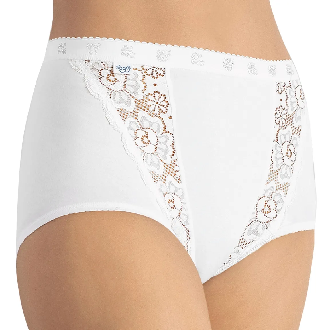 Discount Tempsl Culotte à l'unité Sloggi® Chic maxi Blanc - taille 42