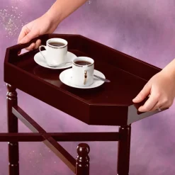 Discount Tempsl Desserte roulante double plateau