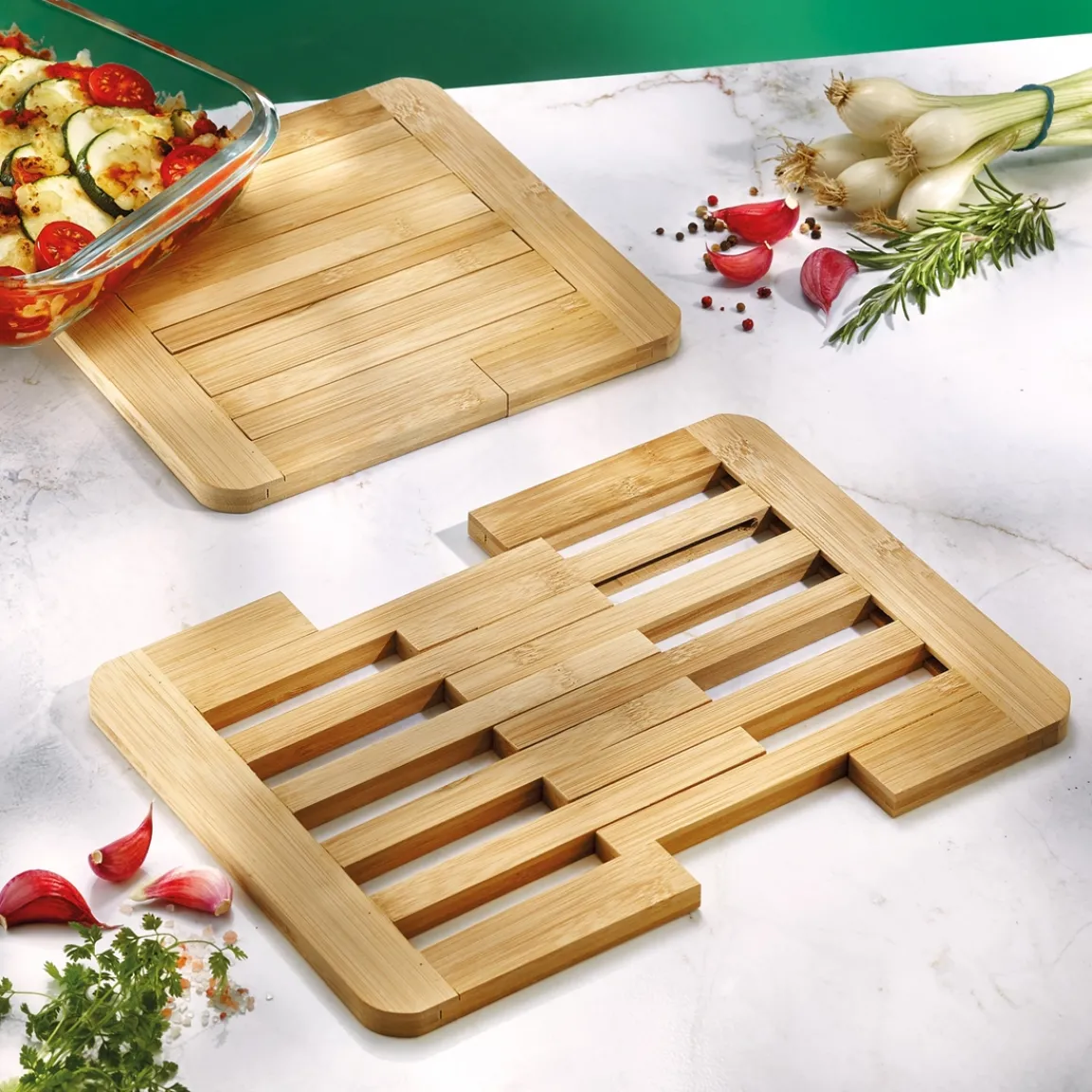 Best Tempsl Dessous de plat extensible bambou