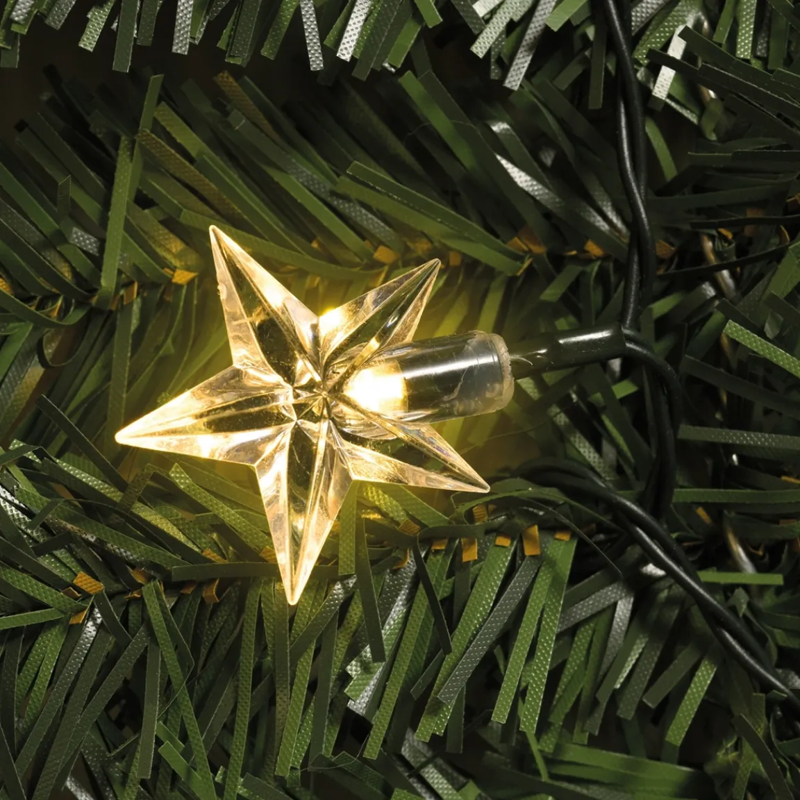 Tempsl Guirlande sapin étoilée lumineuse