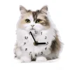 Outlet Tempsl Horloge chat blanc