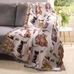 Online Tempsl Jeté de fauteuil chats