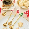 Discount Tempsl Lot de 4 cuillères de Noël