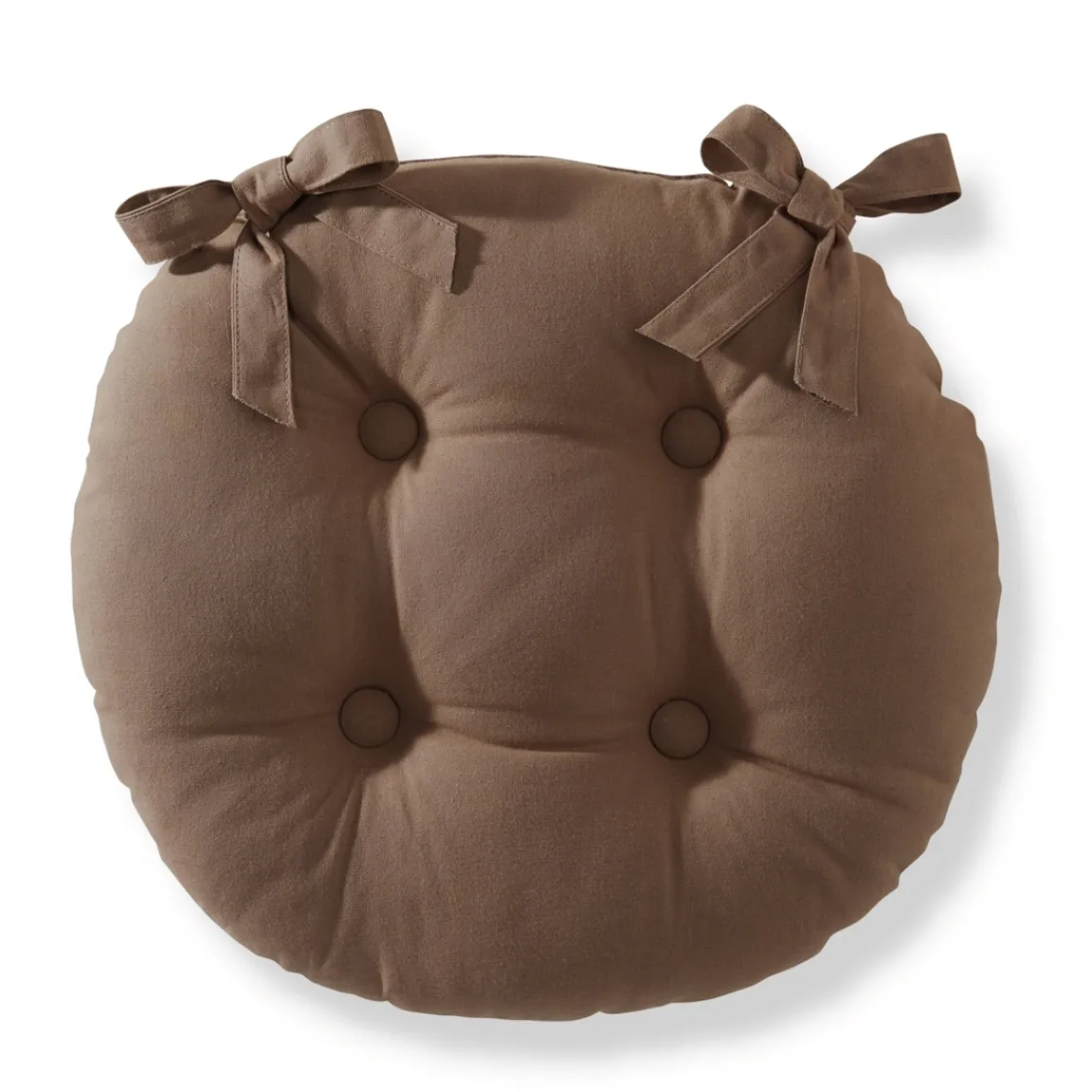 Best Tempsl Lot de 2 galettes chaise rondes Marron