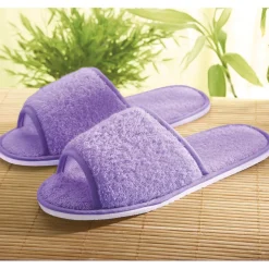 Clearance Tempsl Lot de 2 paires de mules Bleu + parme - taille 41/42