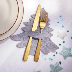 Tempsl Lot de 4 pochettes à couverts