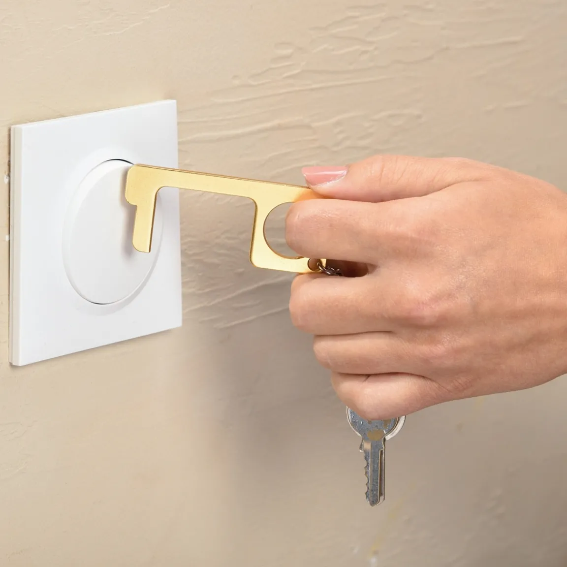 Online Tempsl Lot de 2 porte-clés évite-contamination