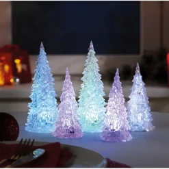 Sale Tempsl Lot de 5 sapins LED