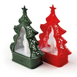 Tempsl Lot de 2 sapins LED (rouge + vert)