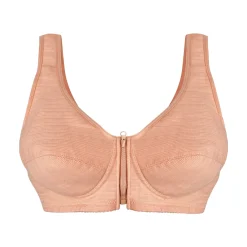 Clearance Tempsl Lot de 3 soutiens-gorge zippés Gris + vieux rose + chair - taille M