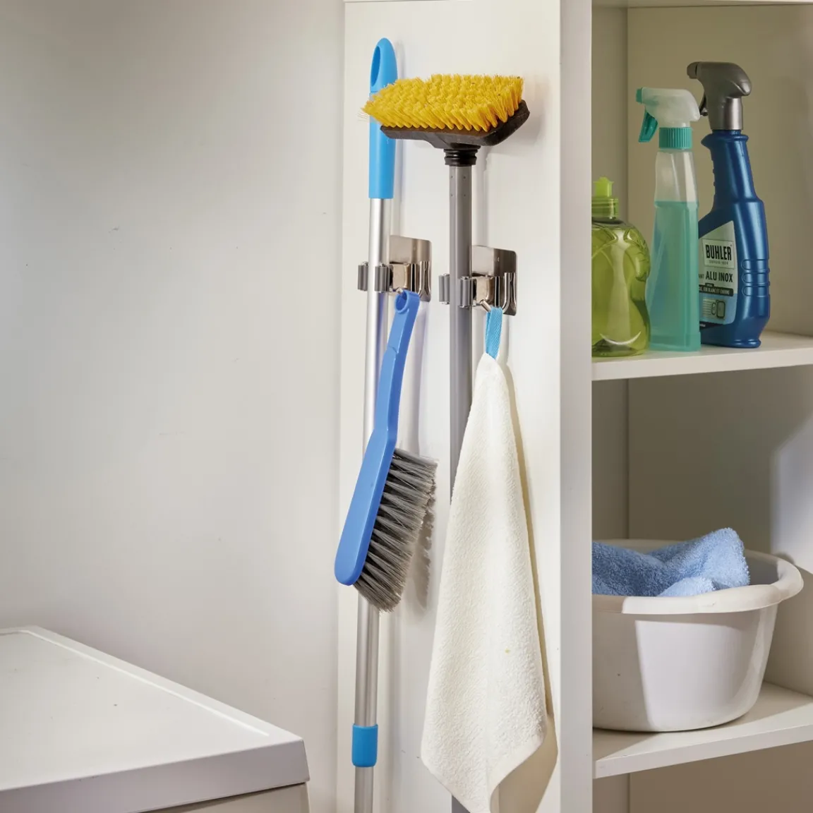 Clearance Tempsl Lot de 4 supports balai et accessoires