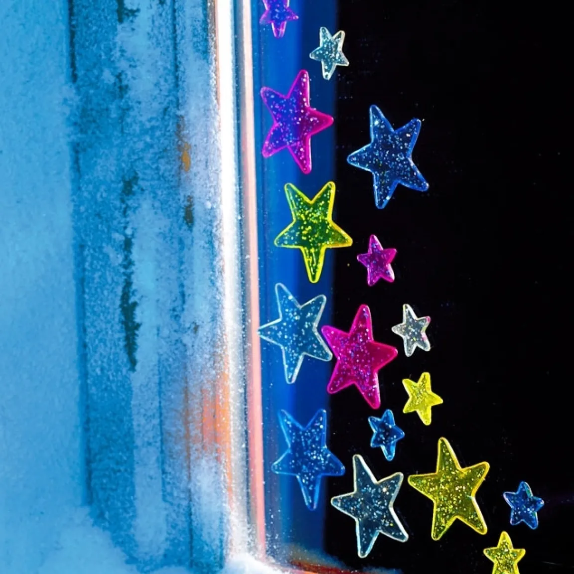 Outlet Tempsl Lot de 16 étoiles gel paillettes