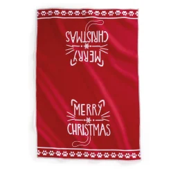 New Tempsl Lot de 2 torchons chat Noël