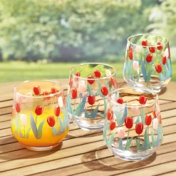 Clearance Tempsl Lot de 4 verres tulipes