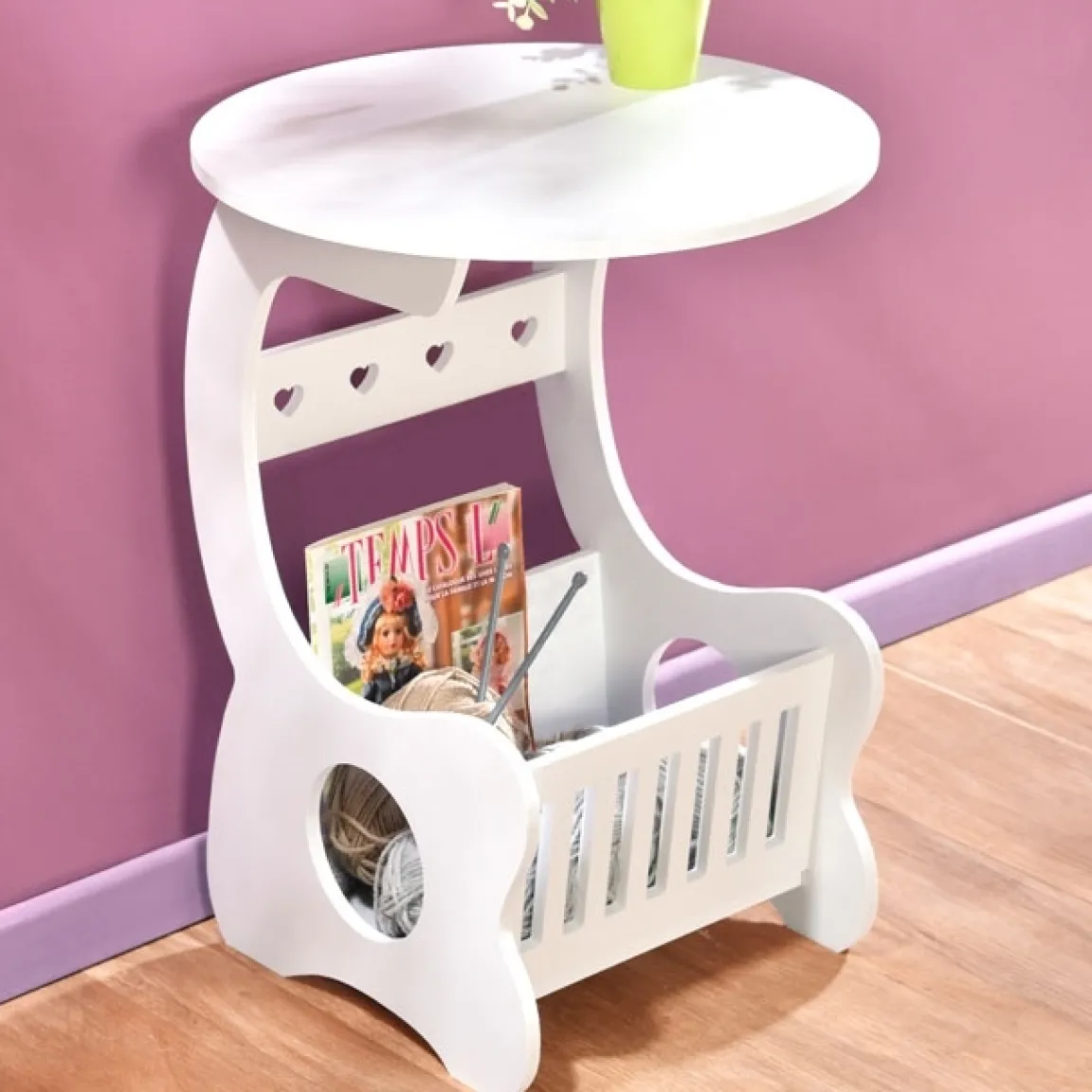 New Tempsl Meuble blanc rond