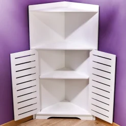 Outlet Tempsl Meuble d'angle blanc