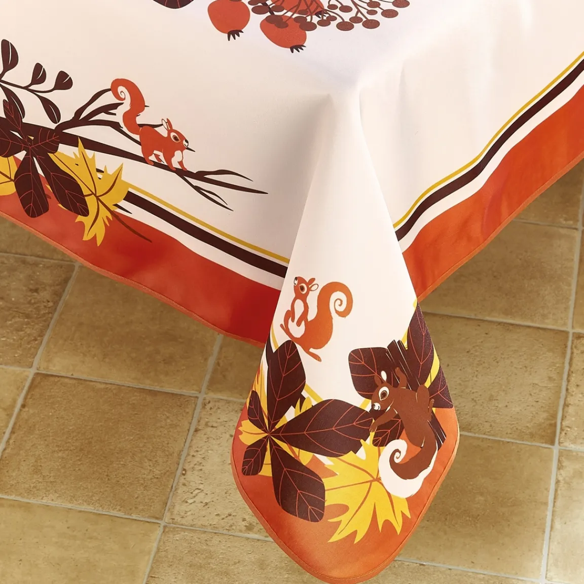 Hot Tempsl Nappe baies d'automne ronde ou rectangle