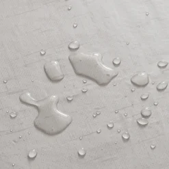 New Tempsl Nappe cirée effet lin terre cuite 140 cm