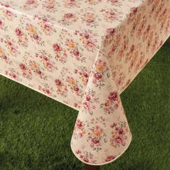 Clearance Tempsl Nappe cirée fleurie Ronde diamètre 140 cm