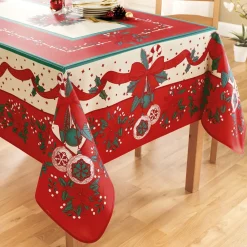 Online Tempsl Nappe poinsettia ronde ou rectangulaire