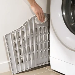 Discount Tempsl Panier à linge pliable gris