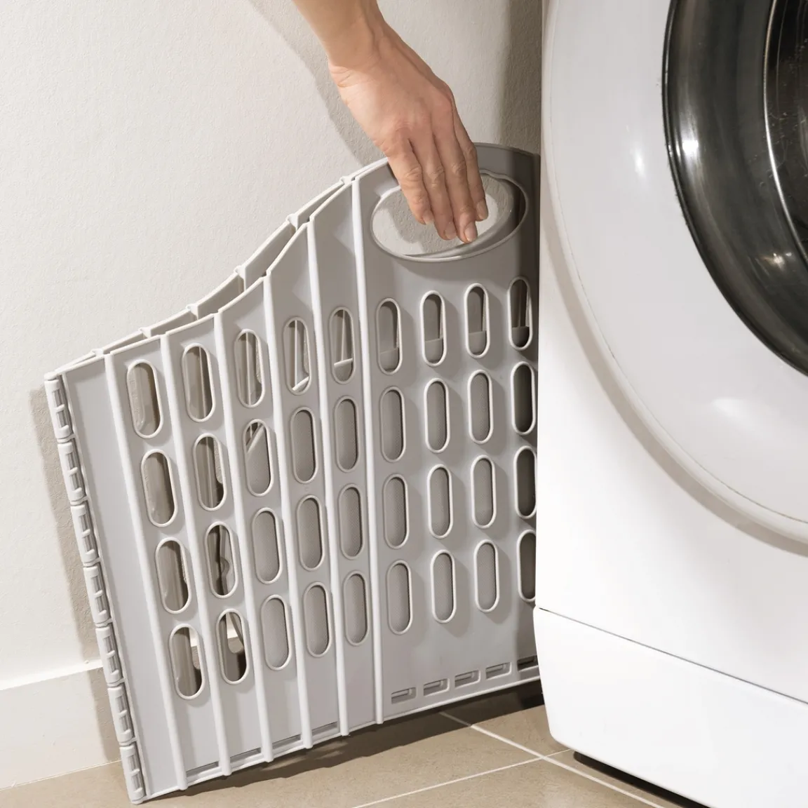 Discount Tempsl Panier à linge pliable gris