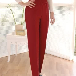 Tempsl Pantalon Classique femme - Noir ou bordeaux