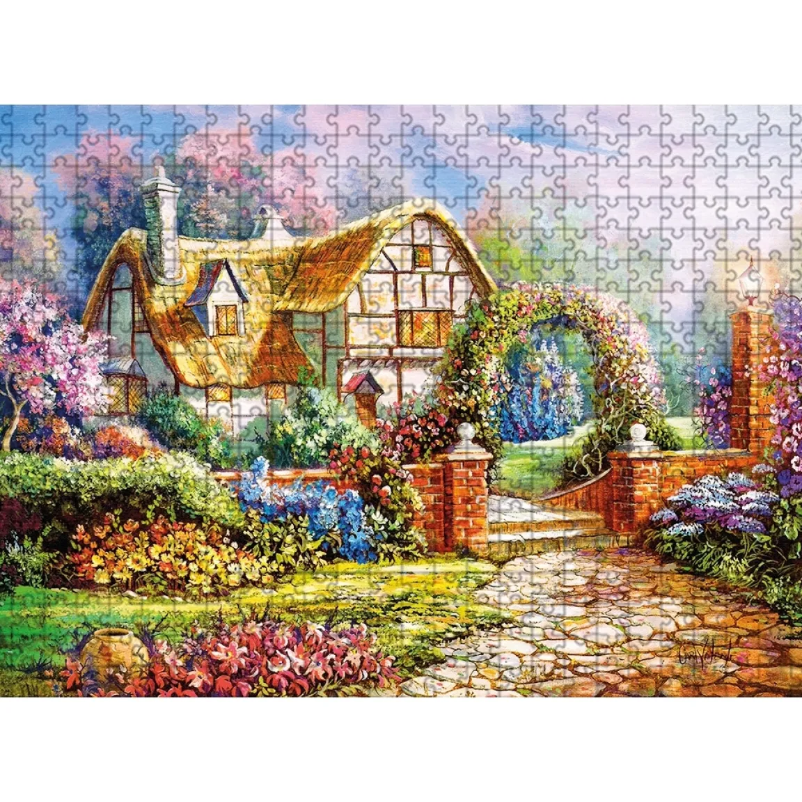 New Tempsl Puzzle 500 pièces Jardin anglais