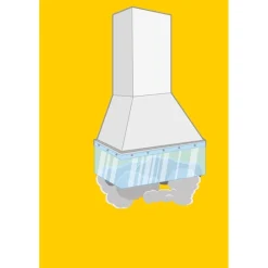 Sale Tempsl Rallonge hotte de cuisine