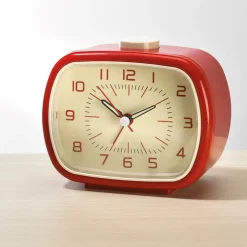 Outlet Tempsl Réveil rétro vert ou rouge