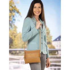 Clearance Tempsl Sac multi zippé beige