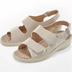 Tempsl Sandales ajustables doré