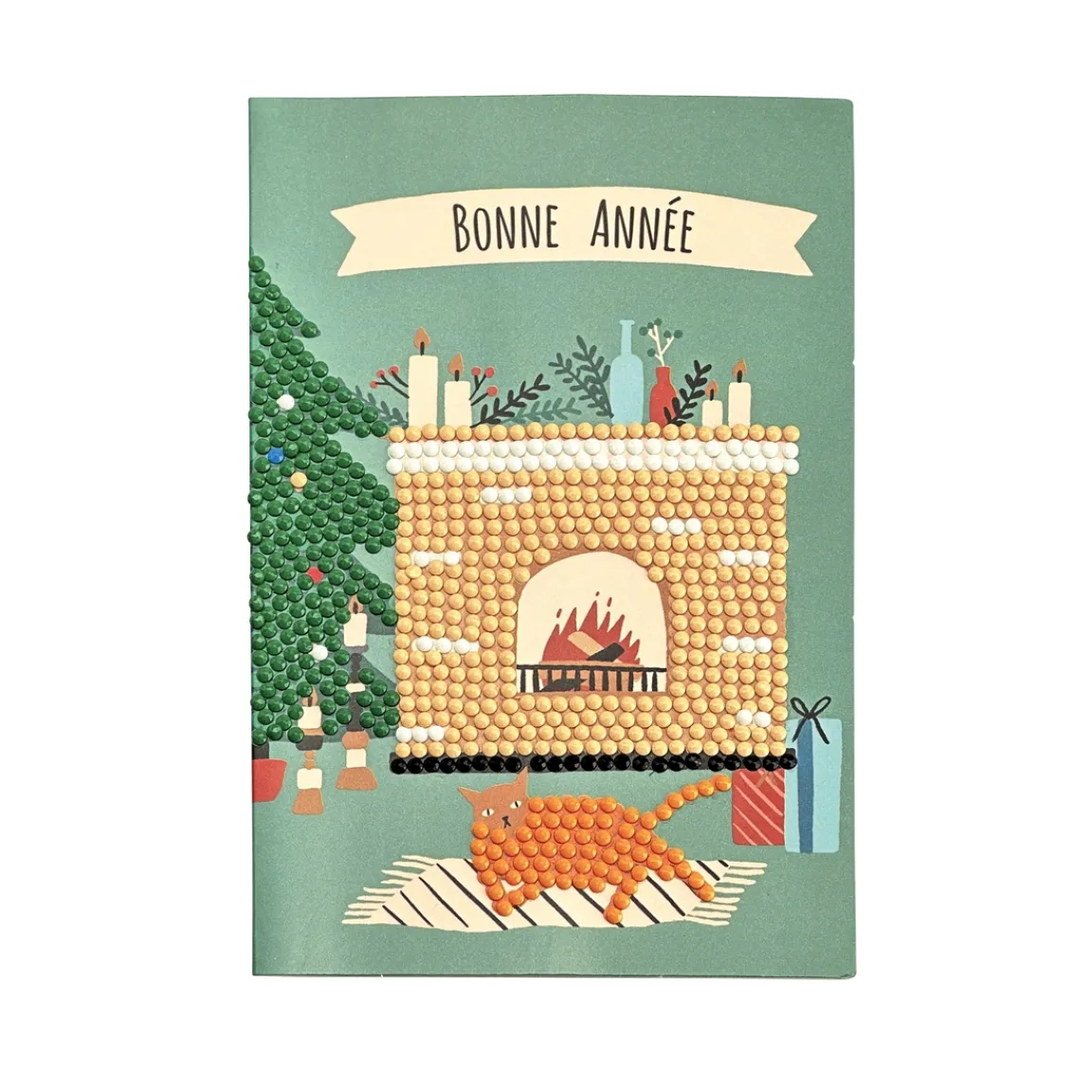 Hot Tempsl Set de 4 cartes postales à diamanter Nouvel an