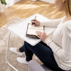 Best Tempsl Table TV réglable : Blanc ou Moka