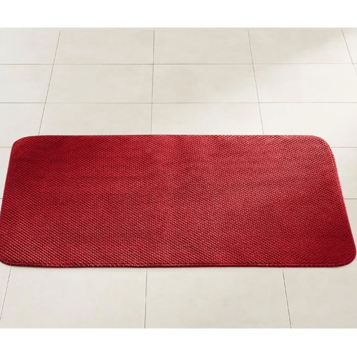 Tempsl Tapis cuisine microfibres bordeaux 46 x 90 cm