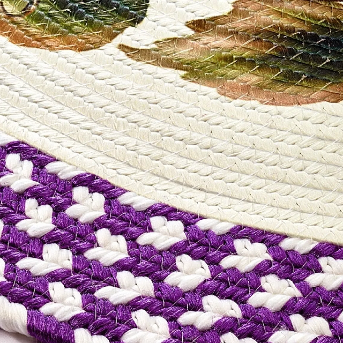 New Tempsl Tapis ovale raisins / Tapis demi-lune raisins