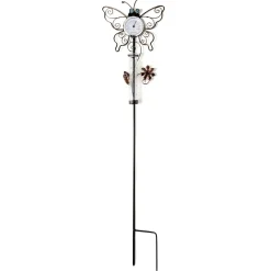 Clearance Tempsl Thermomètre/pluviomètre papillons arabesques